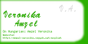 veronika amzel business card